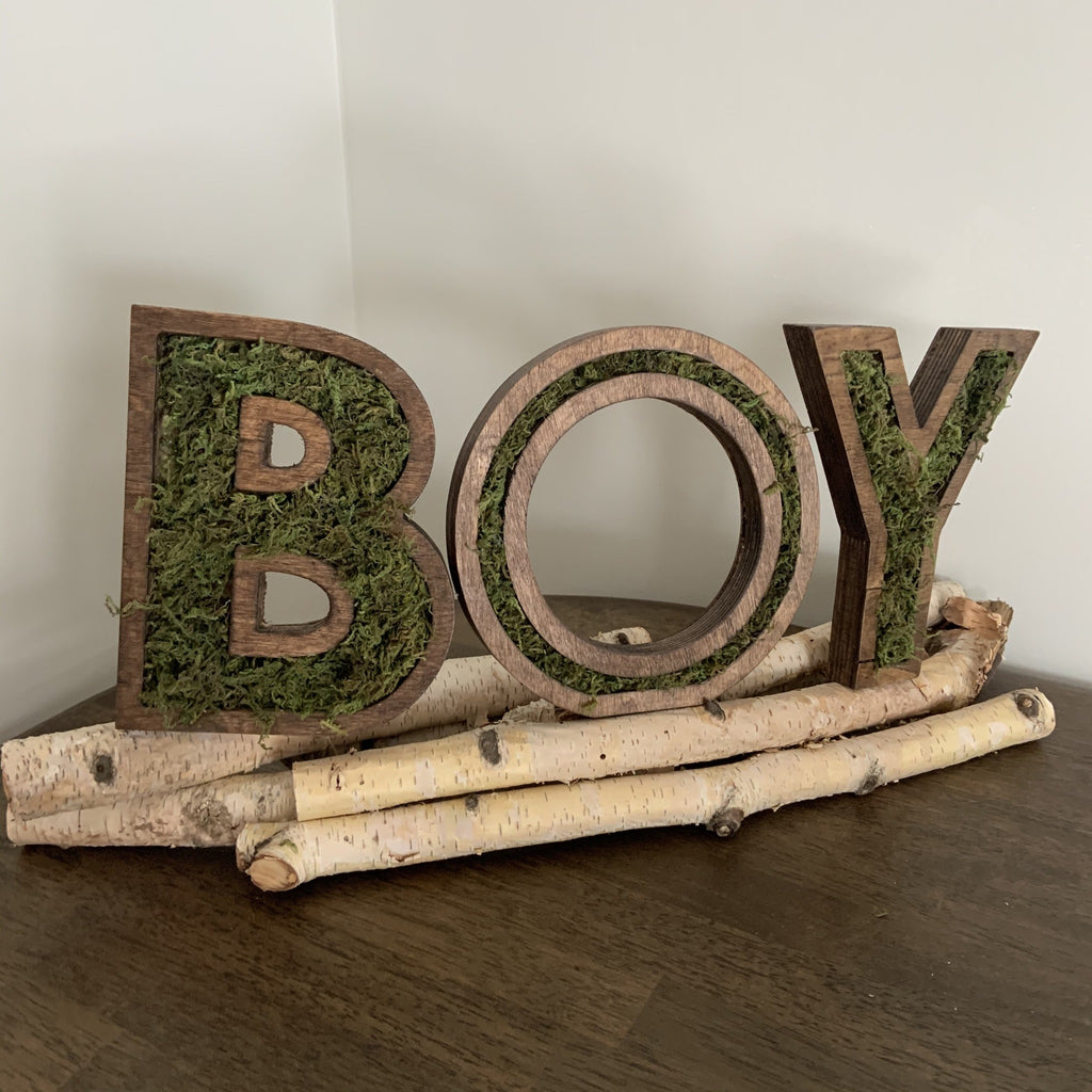 Boy woodland sign